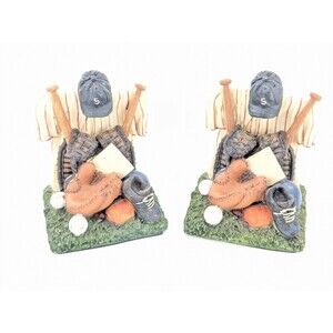 Baseball Bookends 90s Baseball Glove Bat Jersey Gear Shoe Resin Avery Creations